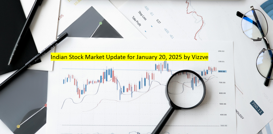 Indian Stock Market Update for January 20, 2025 by Vizzve
